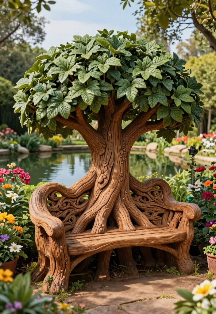 21 Amazing Chainsaw Carving Ideas for Stunning Garden Art 4 21 Amazing Chainsaw Carving Ideas for Stunning Garden Art 4. Elegant Garden Benches 0