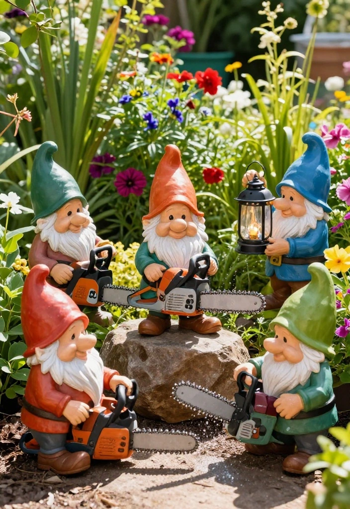21 Amazing Chainsaw Carving Ideas for Stunning Garden Art 6 21 Amazing Chainsaw Carving Ideas for Stunning Garden Art 6. Playful Garden Gnomes 0