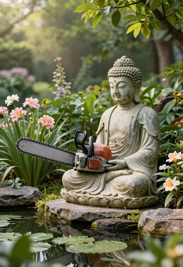21 Amazing Chainsaw Carving Ideas for Stunning Garden Art 9 21 Amazing Chainsaw Carving Ideas for Stunning Garden Art 9. Serene Buddha Statues 0