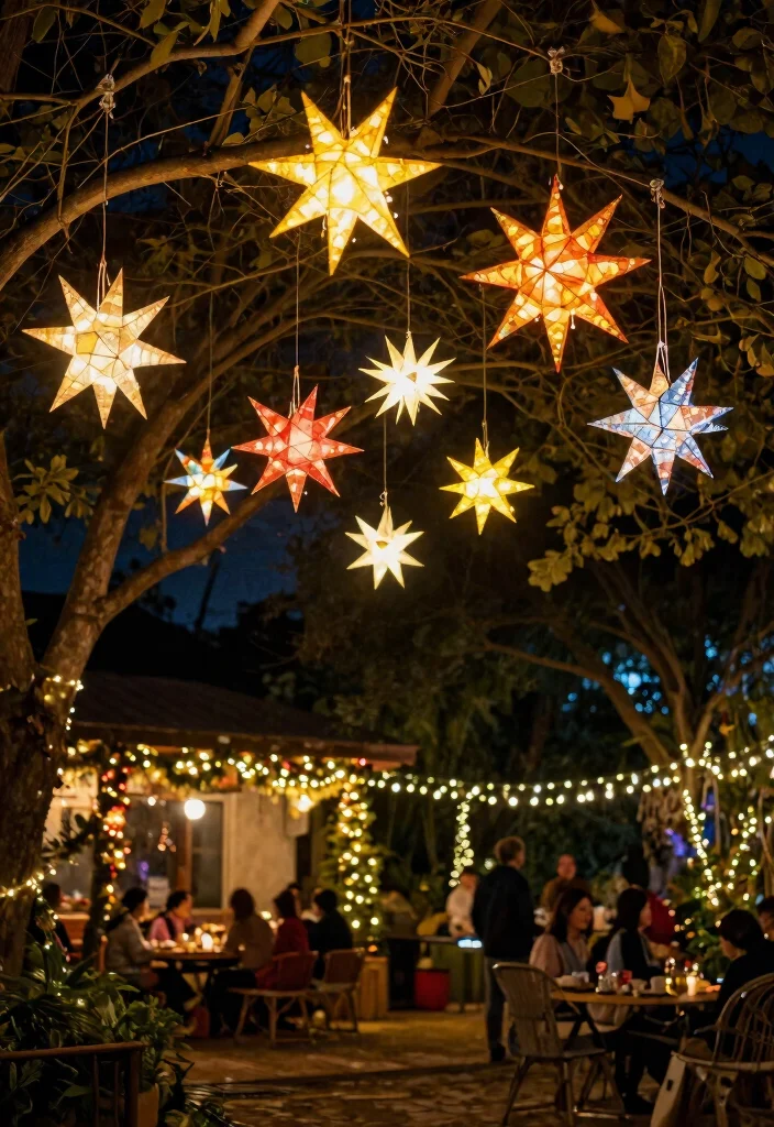 21 Festive Outdoor Christmas Lantern Ideas Holiday Glow 20. Star Lanterns 0