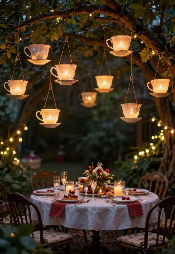 21 Festive Outdoor Christmas Lantern Ideas Holiday Glow 21. Teacup Lanterns 0