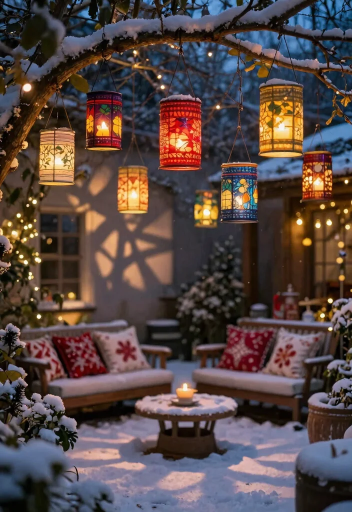 21 Festive Outdoor Christmas Lantern Ideas Holiday Glow 7. Tin Can Lanterns 0