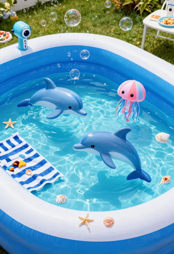 21 Fun Inflatable Pool Ideas for Your Backyard Summer Setup Must See 2. Under the Sea Theme 0