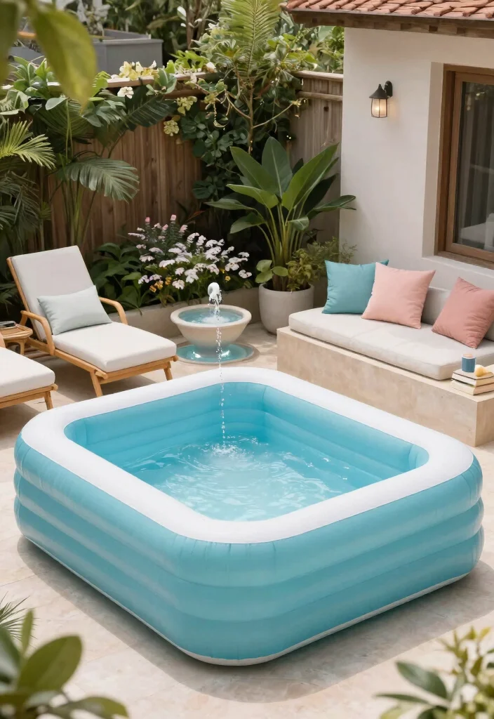 21 Fun Inflatable Pool Ideas for Your Backyard Summer Setup Must See 8. Relaxation Retreat 0