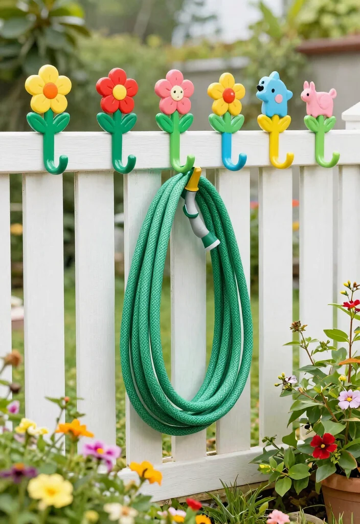 21 Genius Garden Hose Ideas to Keep Your Yard Tidy 4 21 Genius Garden Hose Ideas to Keep Your Yard Tidy 4. Creative Hose Holder Hooks 0