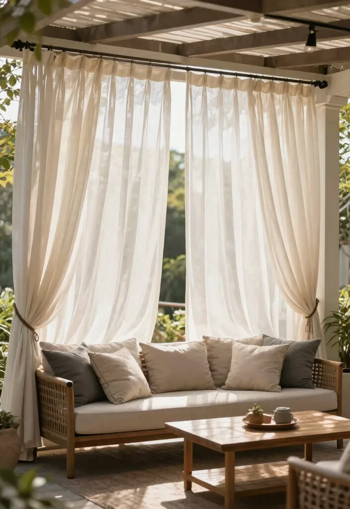 21 Smart Patio Screen Ideas for Ultimate Backyard Privacy 12. Outdoor Curtains 0
