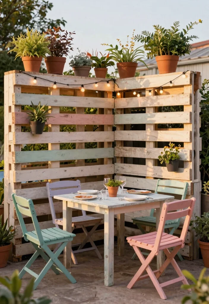 21 Smart Patio Screen Ideas for Ultimate Backyard Privacy 2. Rustic Wood Pallet Screens 0