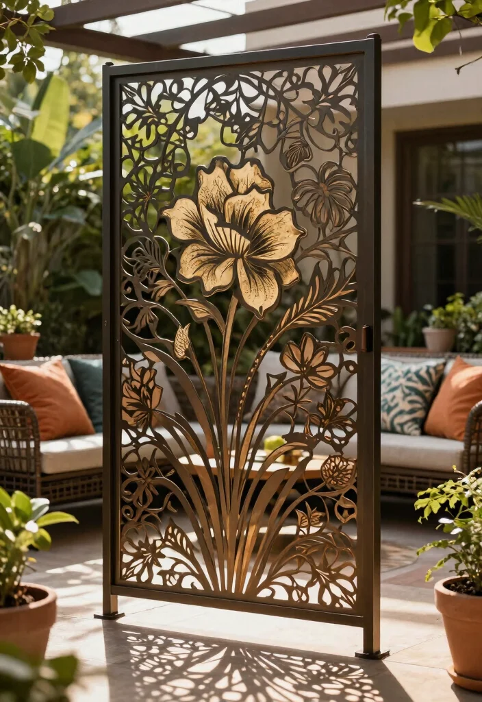 21 Smart Patio Screen Ideas for Ultimate Backyard Privacy 4. Decorative Privacy Screens 0