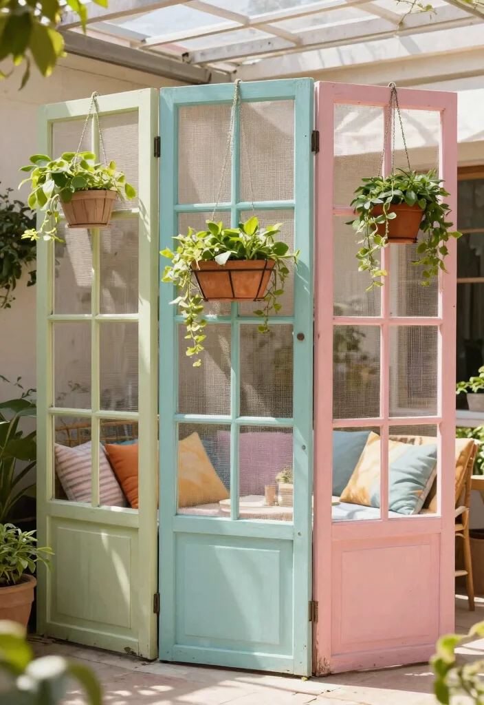 21 Smart Patio Screen Ideas for Ultimate Backyard Privacy 6. Repurposed Window Screens 0