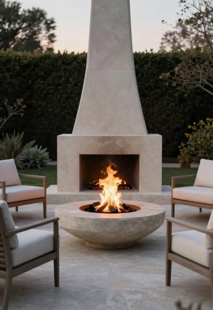 21 Stunning Chiminea Ideas for a Cozy Backyard Fire Must See 16. Minimalist Stone Chiminea 0