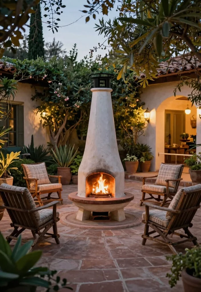 21 Stunning Chiminea Ideas for a Cozy Backyard Fire Must See 21. Traditional Spanish Style Chiminea 0