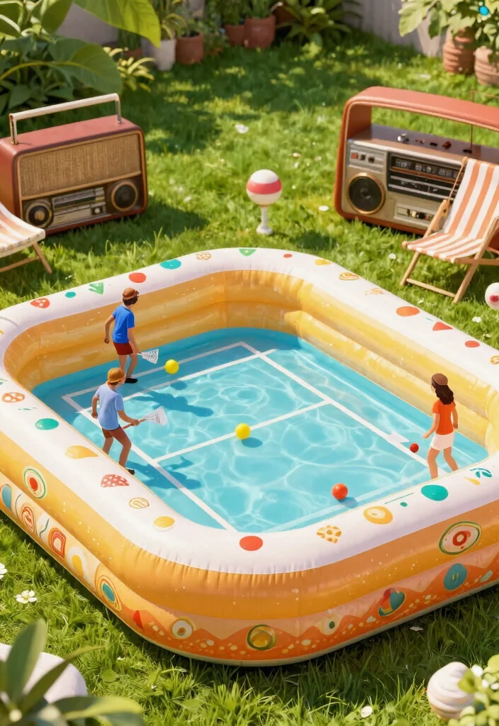25 Best Inflatable Pool Ideas to Beat the Heat This Summer 11. Vintage Vibes 0