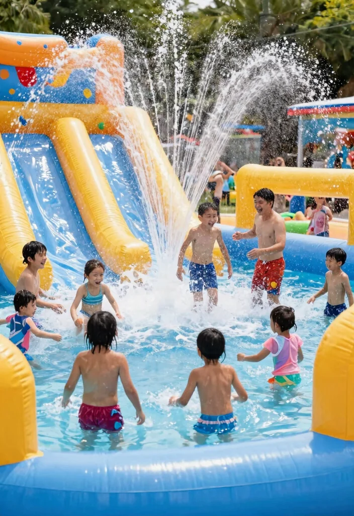 25 Best Inflatable Pool Ideas to Beat the Heat This Summer 15. Splash Pad Fun 0