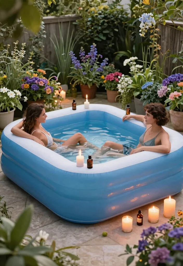 25 Best Inflatable Pool Ideas to Beat the Heat This Summer 22. Aromatic Poolside 0