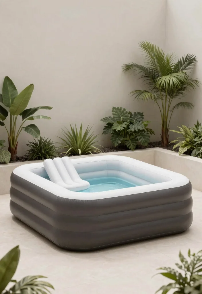 25 Best Inflatable Pool Ideas to Beat the Heat This Summer 23. Minimalist Pool Setup 0