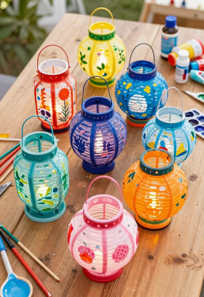 25 Magical Outdoor Lantern Ideas to Light Up Your Porch 12 25 Magical Outdoor Lantern Ideas to Light Up Your Porch 12. DIY Painted Lanterns 0