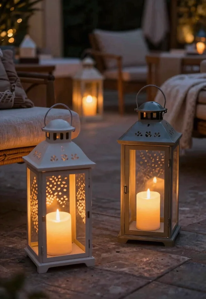 25 Magical Outdoor Lantern Ideas to Light Up Your Porch 18 25 Magical Outdoor Lantern Ideas to Light Up Your Porch 18. Lanterns with Candle Alternatives 0