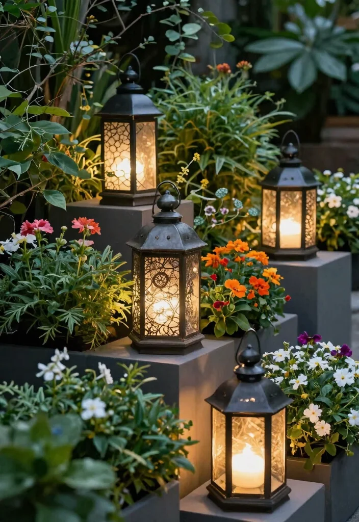 25 Magical Outdoor Lantern Ideas to Light Up Your Porch 7 25 Magical Outdoor Lantern Ideas to Light Up Your Porch 7. Lanterns in Planters 0
