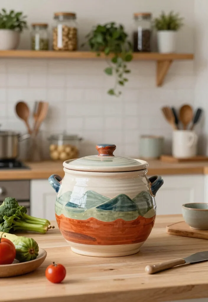 7 Aesthetic Pottery Compost Bin Ideas for Kitchen Counters 4. Artsy Hand Thrown Pottery 0