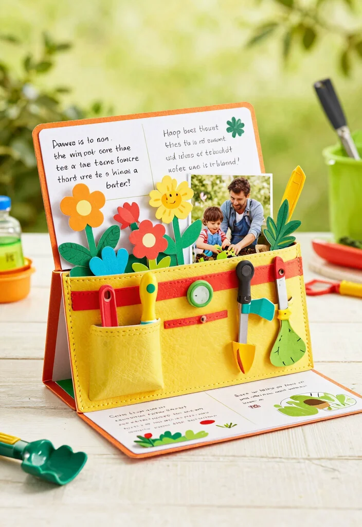 7 Creative Tool Belt Card Ideas for Fathers Day Crafts 4. Interactive Flip Card 0