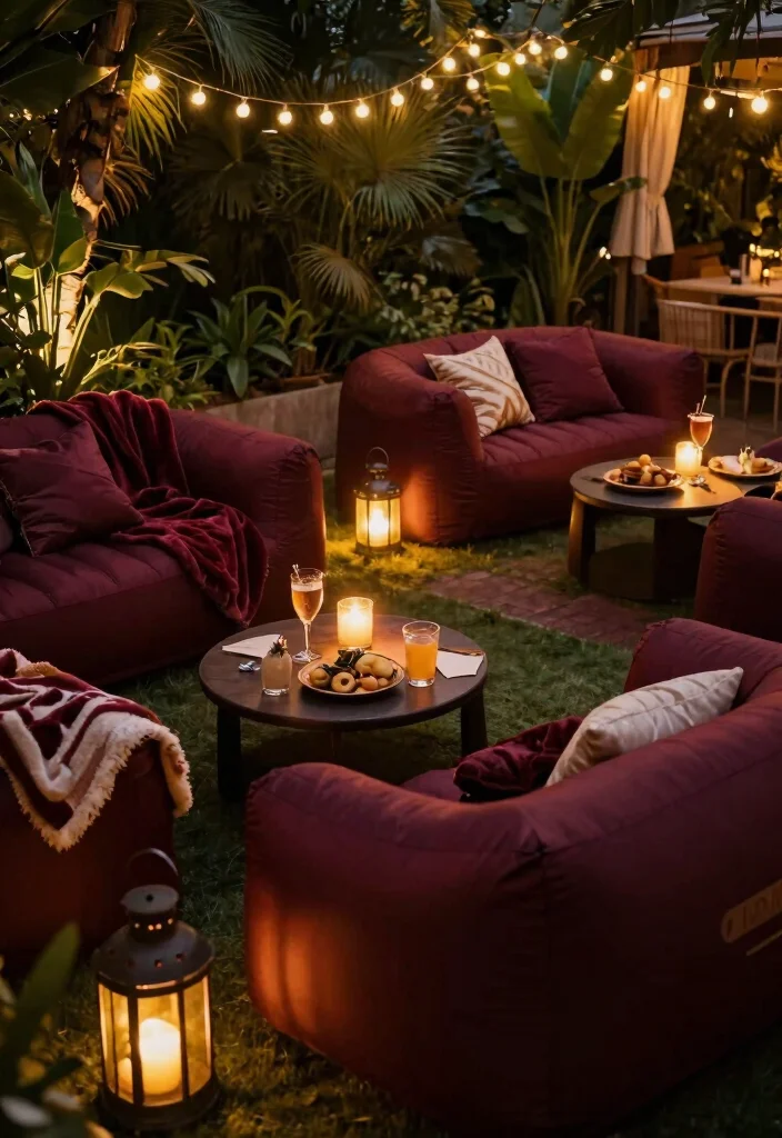 7 Luxurious Inflatable Sofa Pool Ideas Lounge in Style 6. Elegant Evening Lounge 0