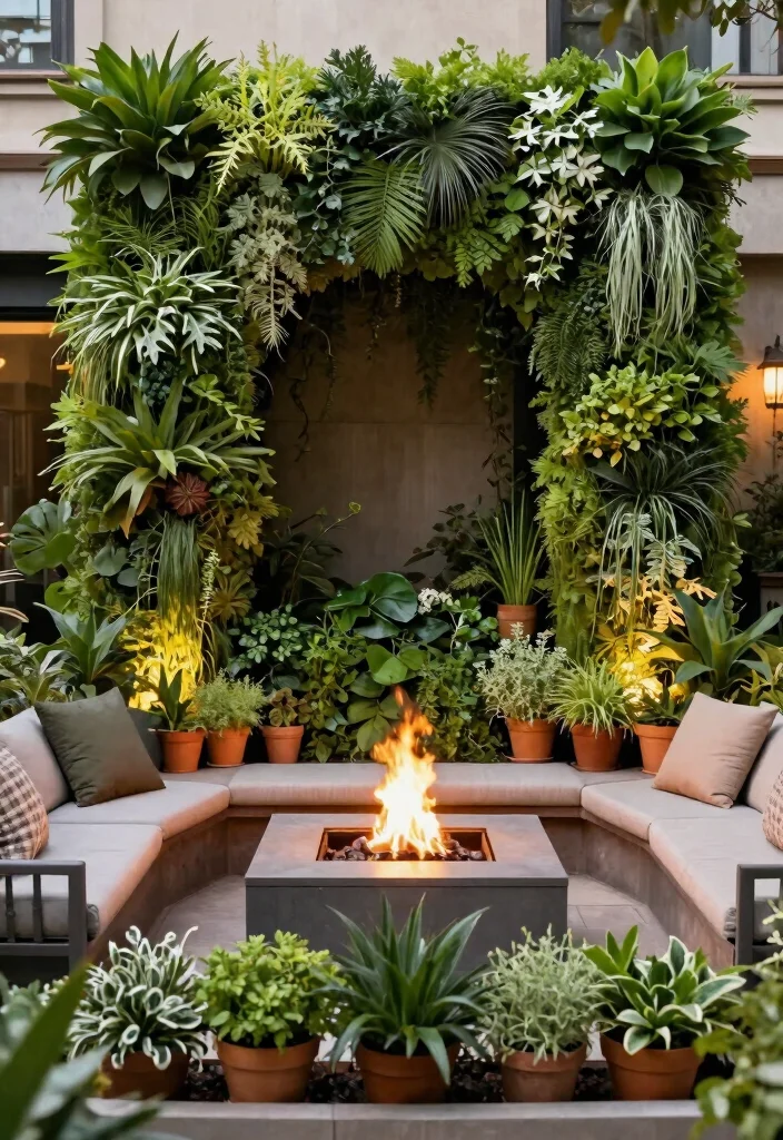 7 Smart Fire Pit Table Top Cover DIY Hacks Protect Your Pit 6. DIY Greenery and Natural Cover 0