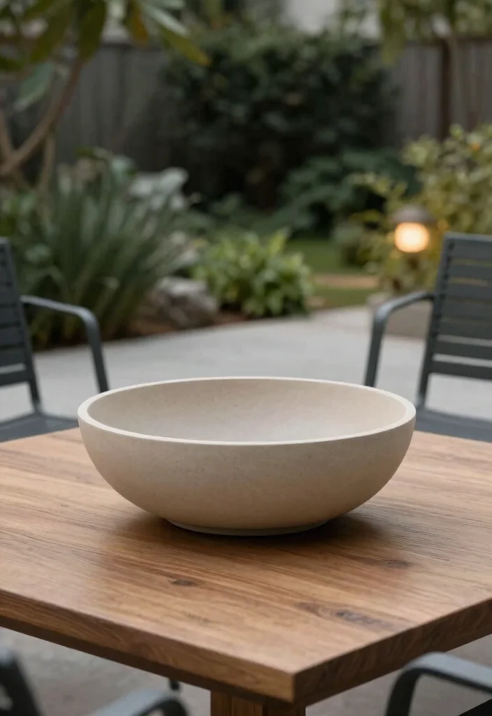 7 Stylish Ceramic Table Top Fire Pit Bowls for Your Boho Garden Decor 3. Minimalist Ceramic Fire Pit Designs 0