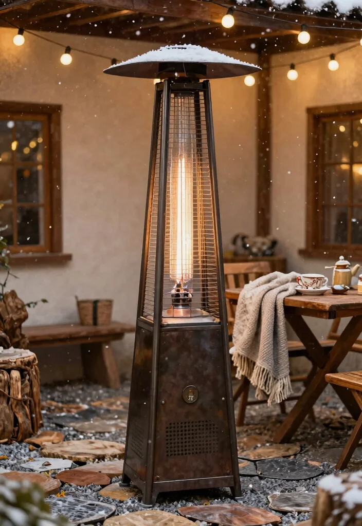 7 Top Seasonal Trends Patio Heater Designs for This Winter 2. Vintage Inspired Propane Heaters 0