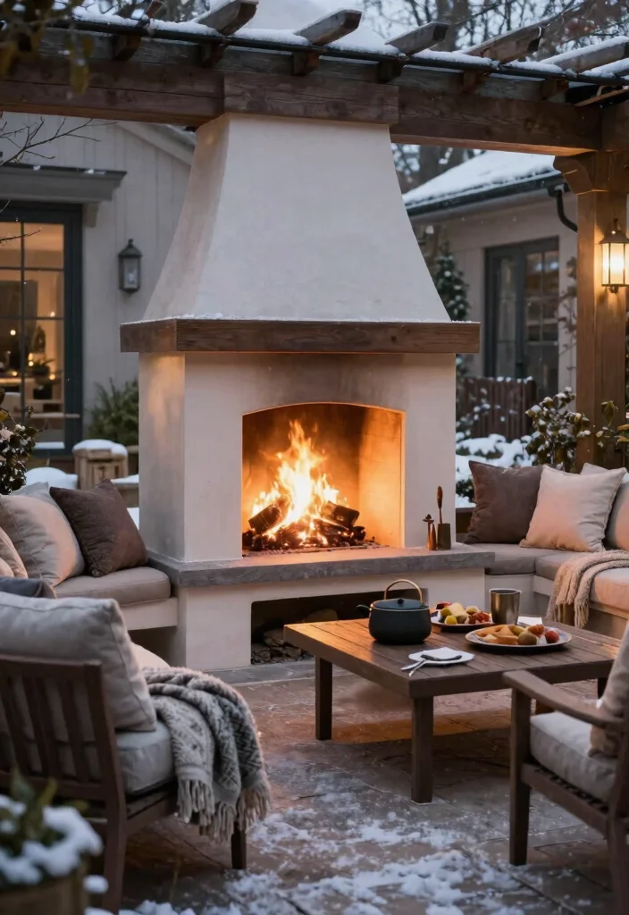 7 Top Seasonal Trends Patio Heater Designs for This Winter 7. Multi Functional Outdoor Fireplaces 0