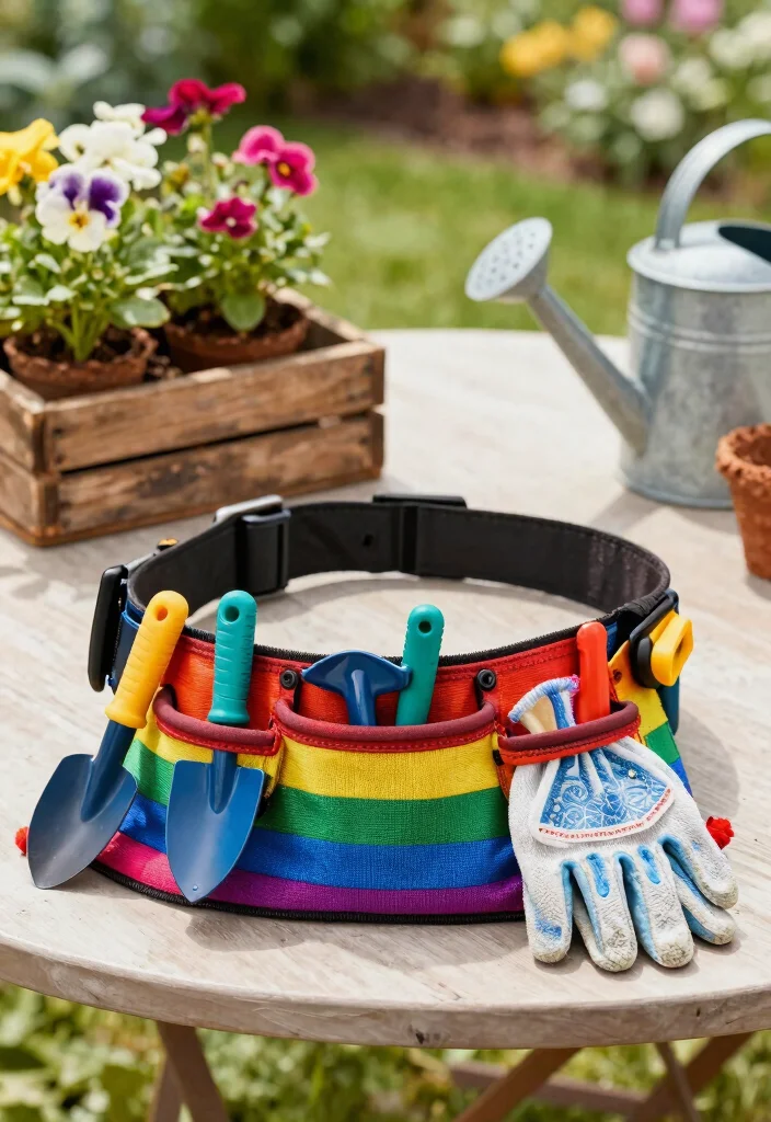 9 Adorable Kids Tool Belt Ideas for Little Helpers Safe Toys 1. The Rainbow Tool Belt 0