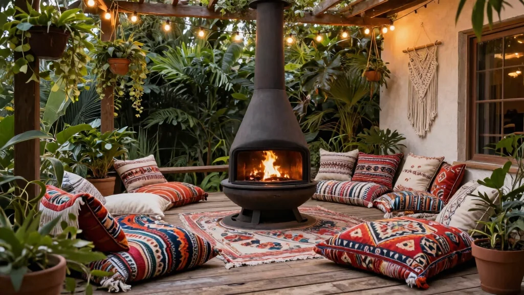 9 Aesthetic Chiminea Decor Ideas (Boho Patio Style)