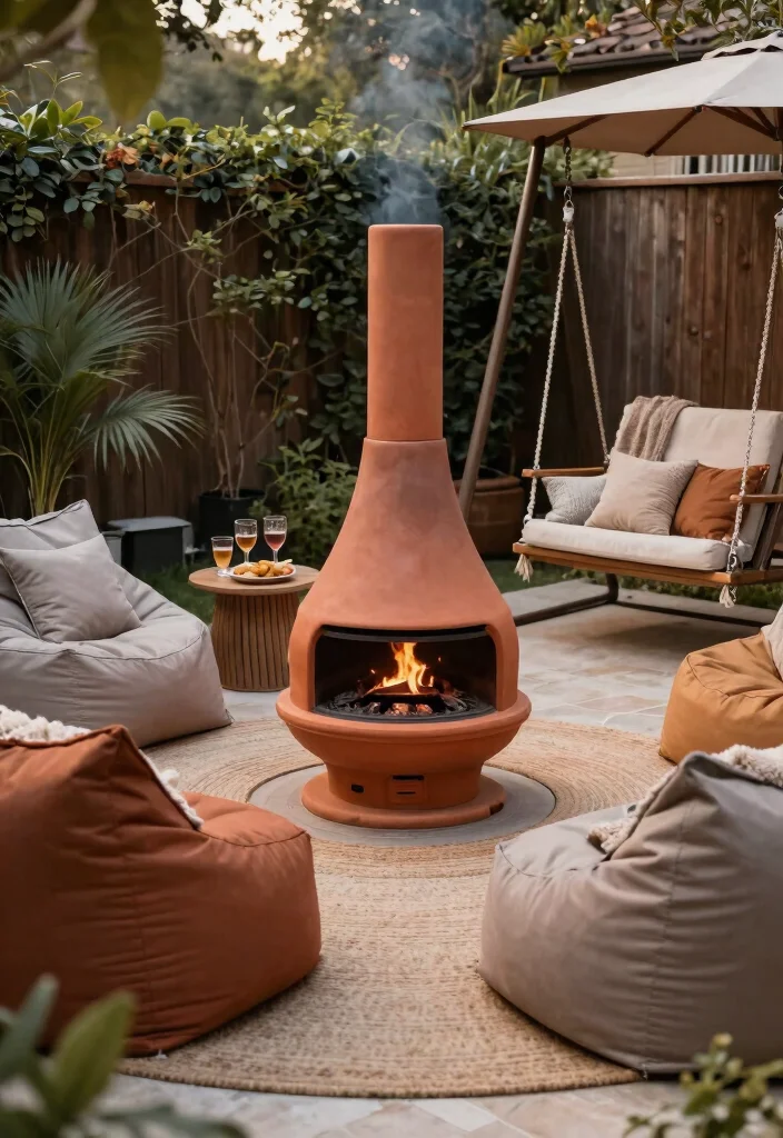 9 Beautiful Terracotta Chiminea Ideas for a Warm Glow 5. Cozy Corner Nook for Relaxation 0