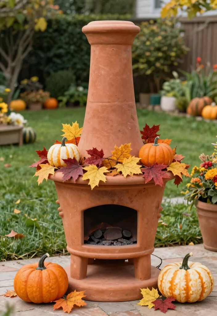 9 Beautiful Terracotta Chiminea Ideas for a Warm Glow 8. Seasonal Decor Embrace the Holidays 0