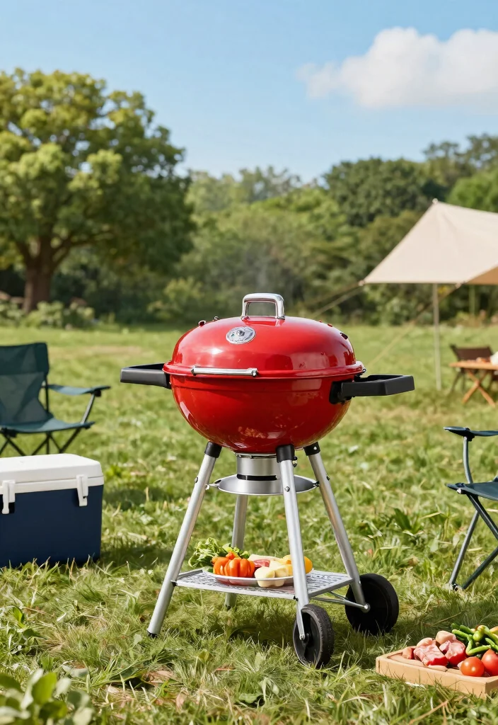 9 Best Kamado Grill with Cart Models for Easy Moving 3. Char Griller AKORN Jr. with Cart 0