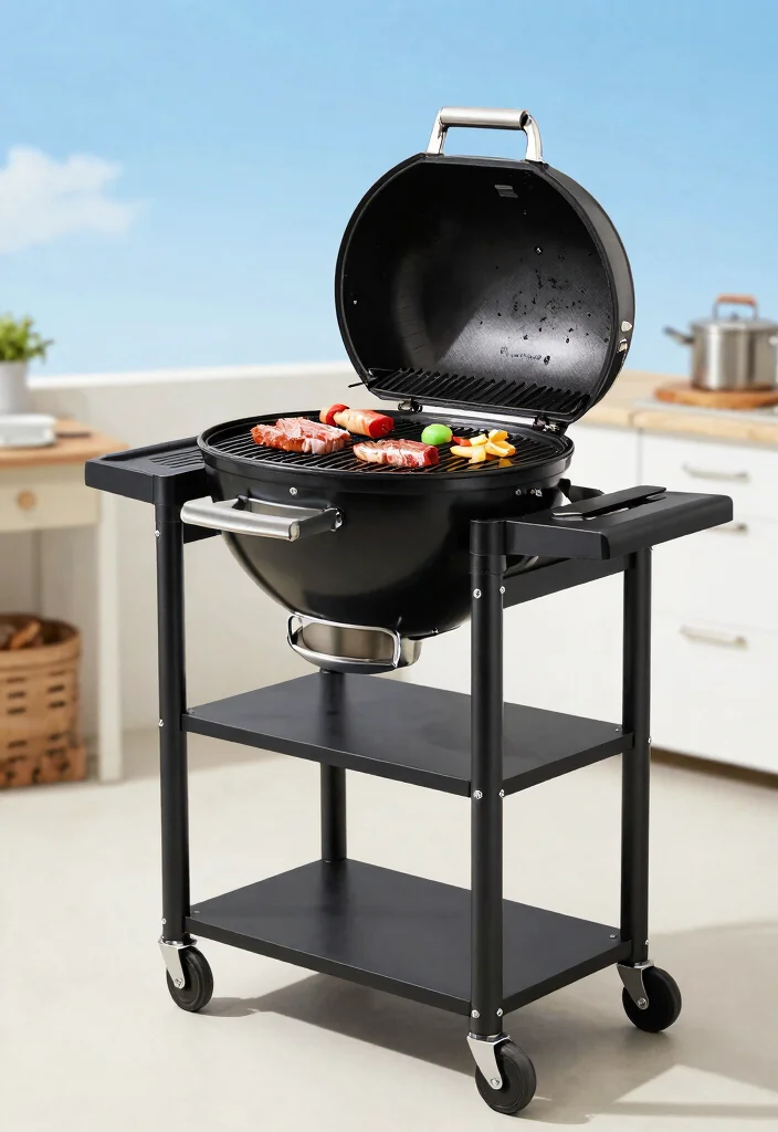 9 Best Kamado Grill with Cart Models for Easy Moving 5. Akorn Kamado Kooker with Cart 0