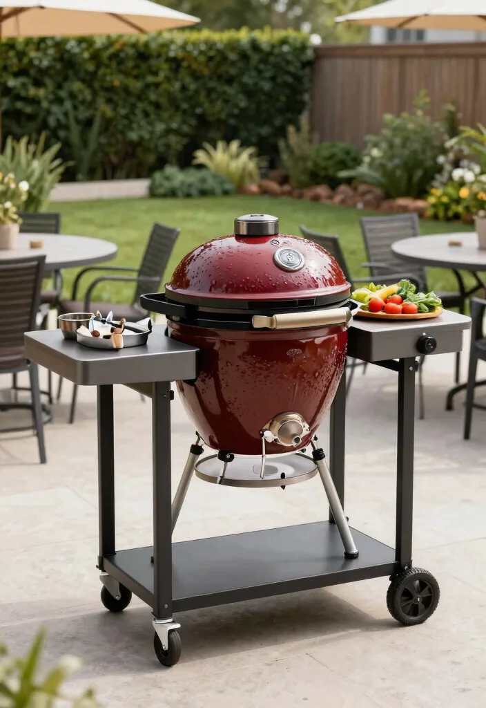 9 Best Kamado Grill with Cart Models for Easy Moving 7. Vision Grills Professional 50 with Cart 0