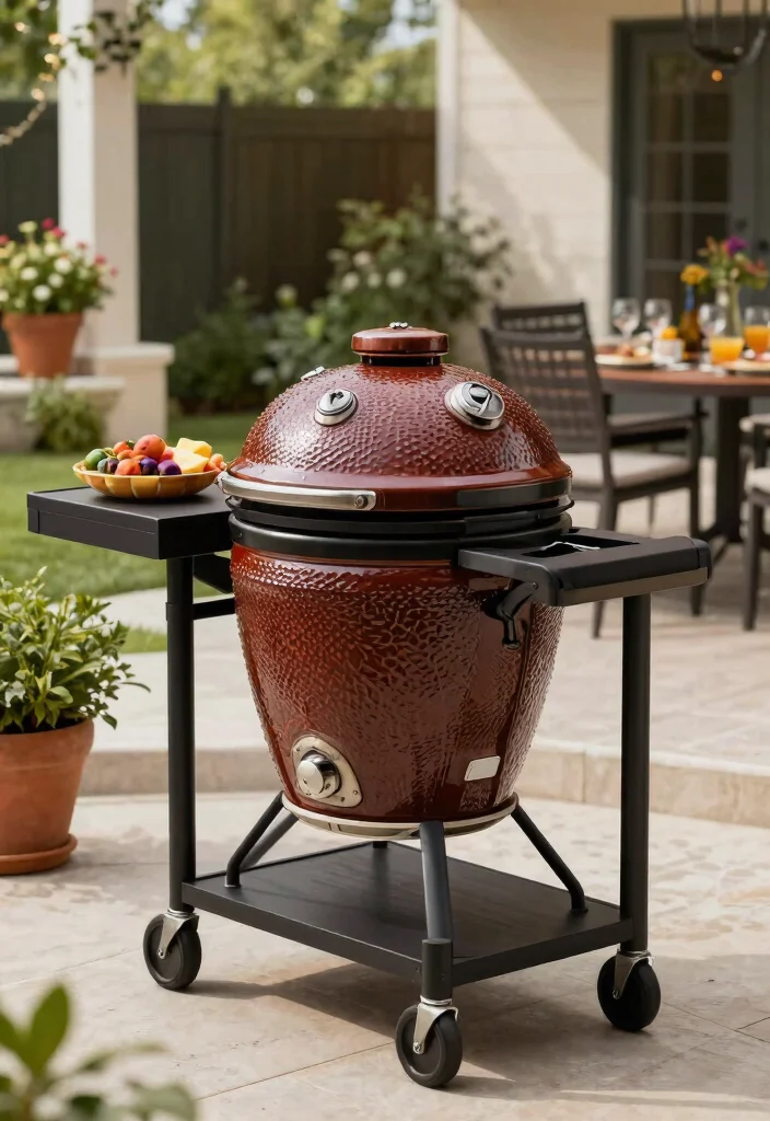 9 Best Kamado Grill with Cart Models for Easy Moving 9. Louisiana Grills Kamado with Cart 0