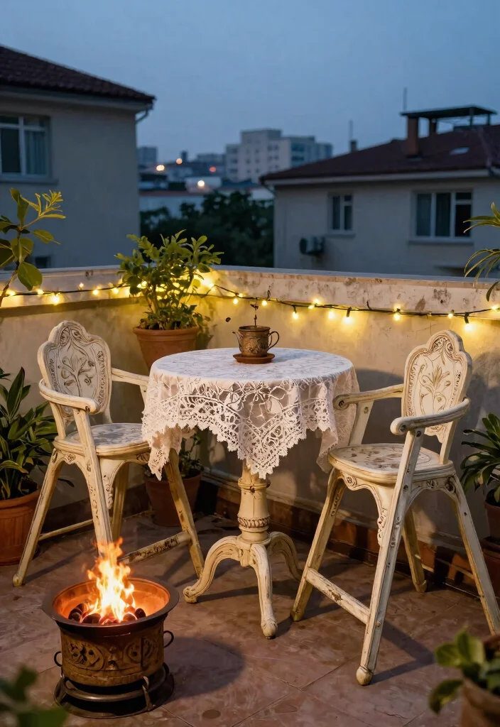 9 Best Outdoor High Top Table and Chairs With Fire Pit Setup 8. Vintage High Top Table Set with Fire Pit 0