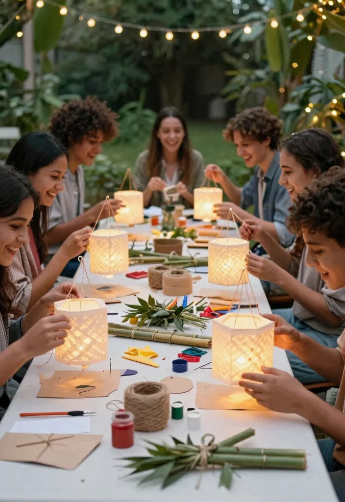 9 Bright Outdoor Lantern Festival Ideas for Backyard Events 9 9 Bright Outdoor Lantern Festival Ideas for Backyard Events 9. Inviting Group Lantern Craft 0