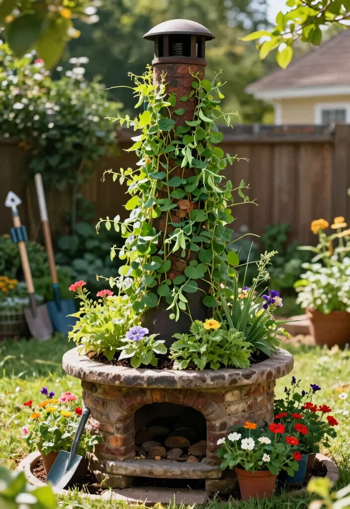 9 Clever Chiminea Planter Ideas to Upcycle Old Clay 4 9 Clever Chiminea Planter Ideas to Upcycle Old Clay 4. Vertical Garden 0