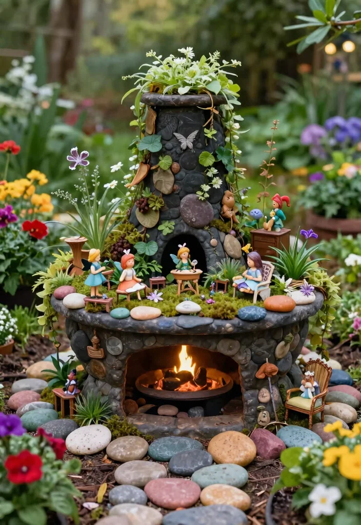 9 Clever Chiminea Planter Ideas to Upcycle Old Clay 7 9 Clever Chiminea Planter Ideas to Upcycle Old Clay 7. Fairy Garden 0