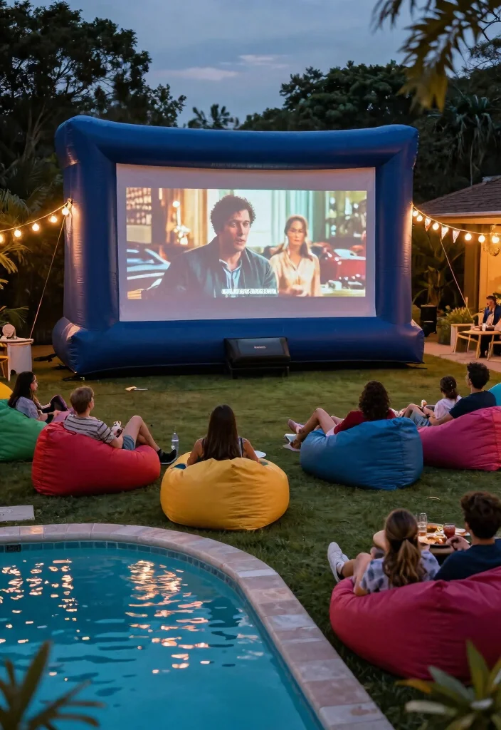 9 Cozy Inflatable Pool Ideas for Your Backyard Movie Night Setup 3 9 Cozy Inflatable Pool Ideas for Your Backyard Movie Night Setup 3. DIY Inflatable Movie Screen 0