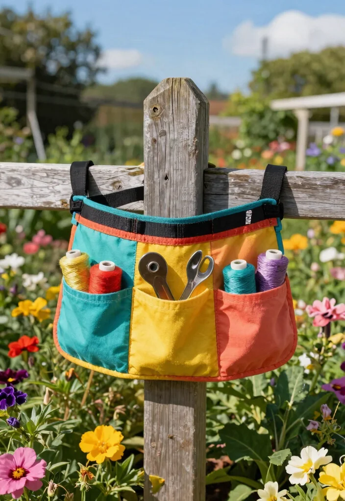 9 Cute Sewing Tool Belt Ideas to Keep Your Pins Handy 4. Canvas Color Pop Tool Belt 0