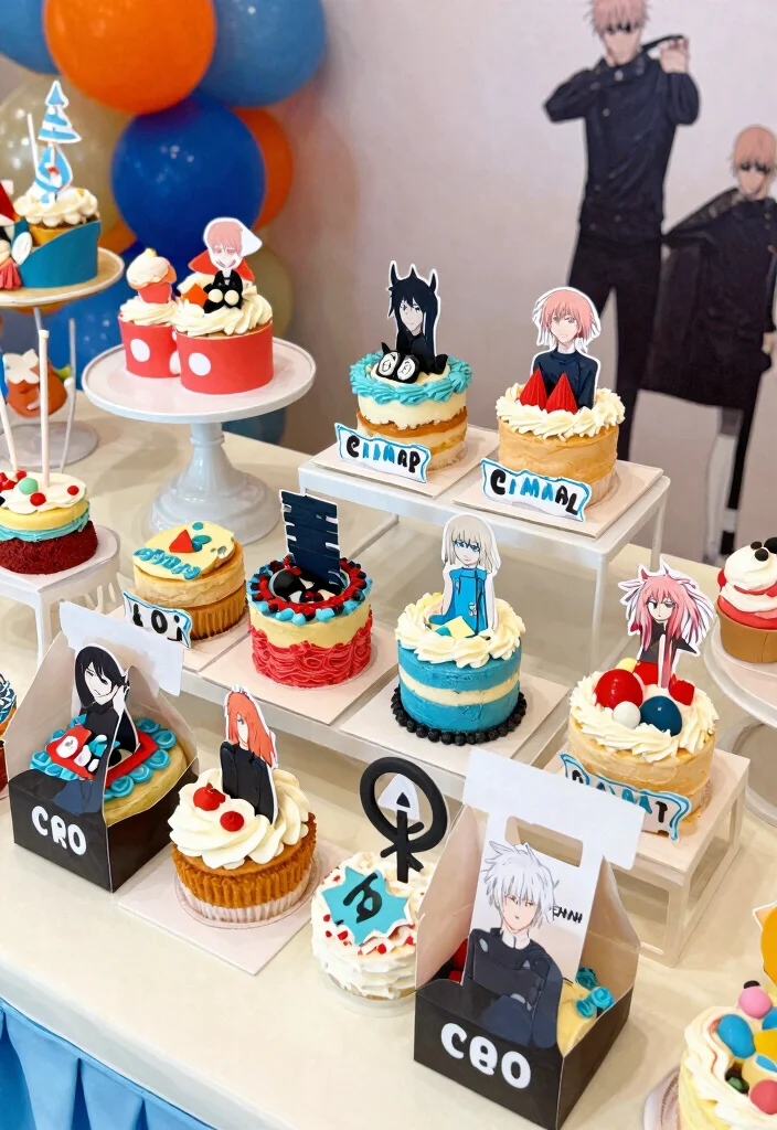 9 Epic Chainsaw Man Cake Ideas for Anime Fans Birthday Bakes 9. Chainsaw Man Party Favors Cake 0