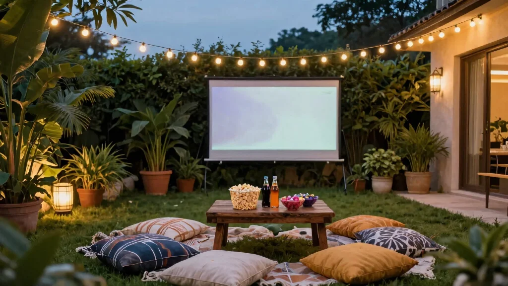 9 Epic Outdoor Patio Ideas Movie Screen Setups [Family Fun]