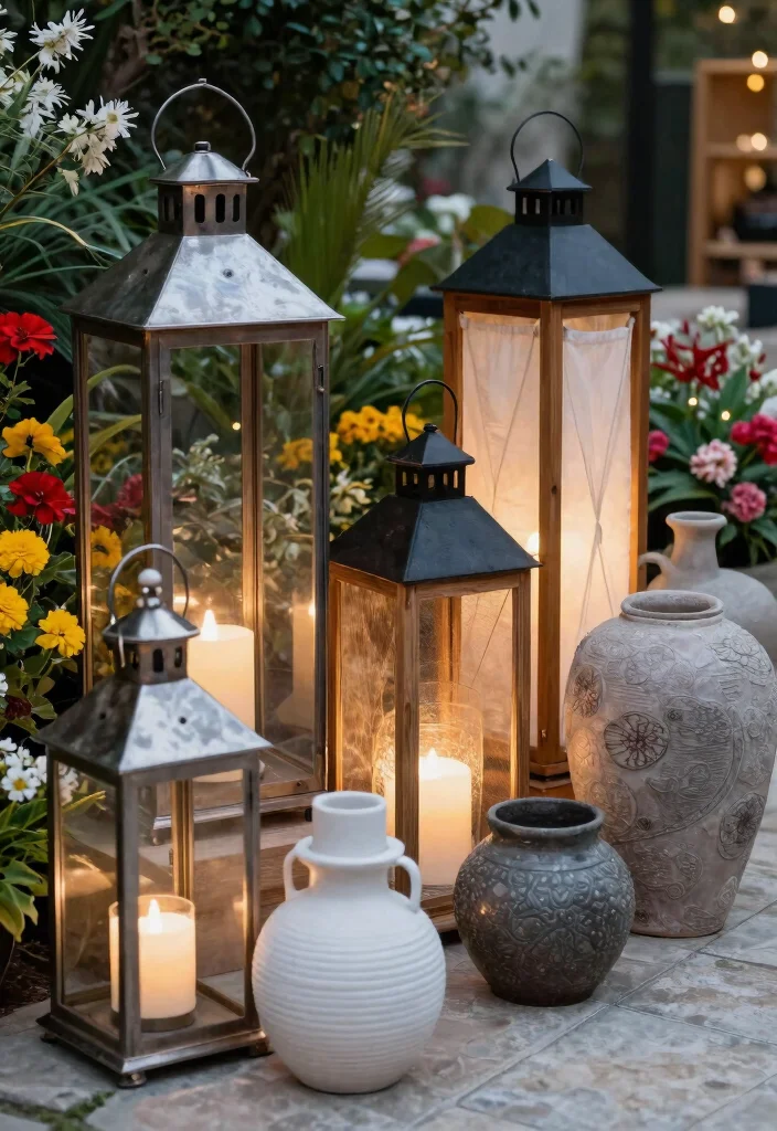 9 Expert Outdoor Lantern Decoration Tips for High End Style 4 9 Expert Outdoor Lantern Decoration Tips for High End Style 4. Mix and Match Materials 0