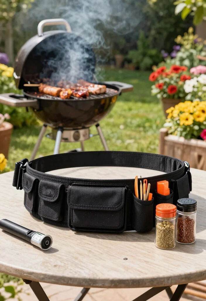 9 Hilarious Best BBQ Tool Belt Options for the Grill Master 2. The Multi Pocketed Utility Belt 0