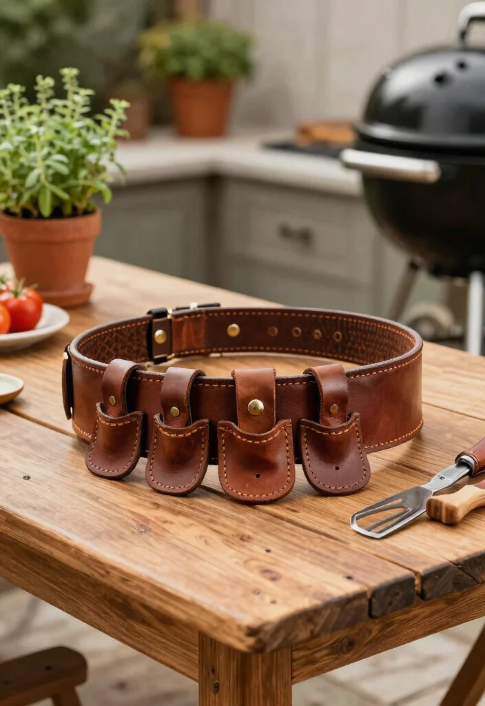 9 Hilarious Best BBQ Tool Belt Options for the Grill Master 6. The Vintage Leather BBQ Tool Belt 0