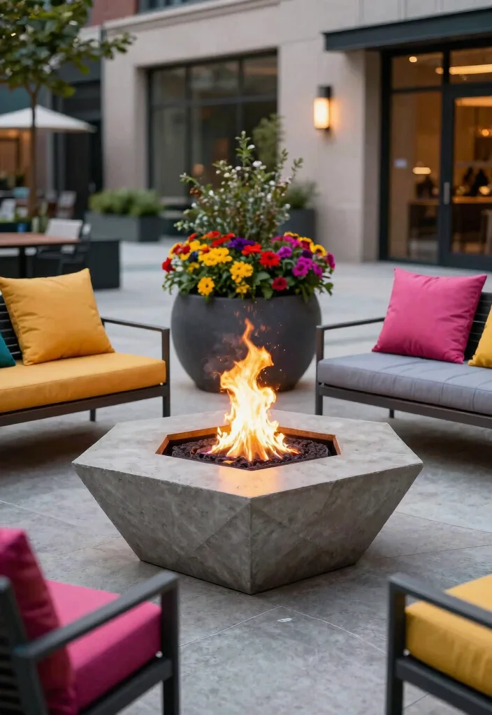 9 Modern Concrete Table Top Fire Pit Designs (Industrial) 2 9 Modern Concrete Table Top Fire Pit Designs Industrial 2. Geometric Concrete Fire Bowl 0