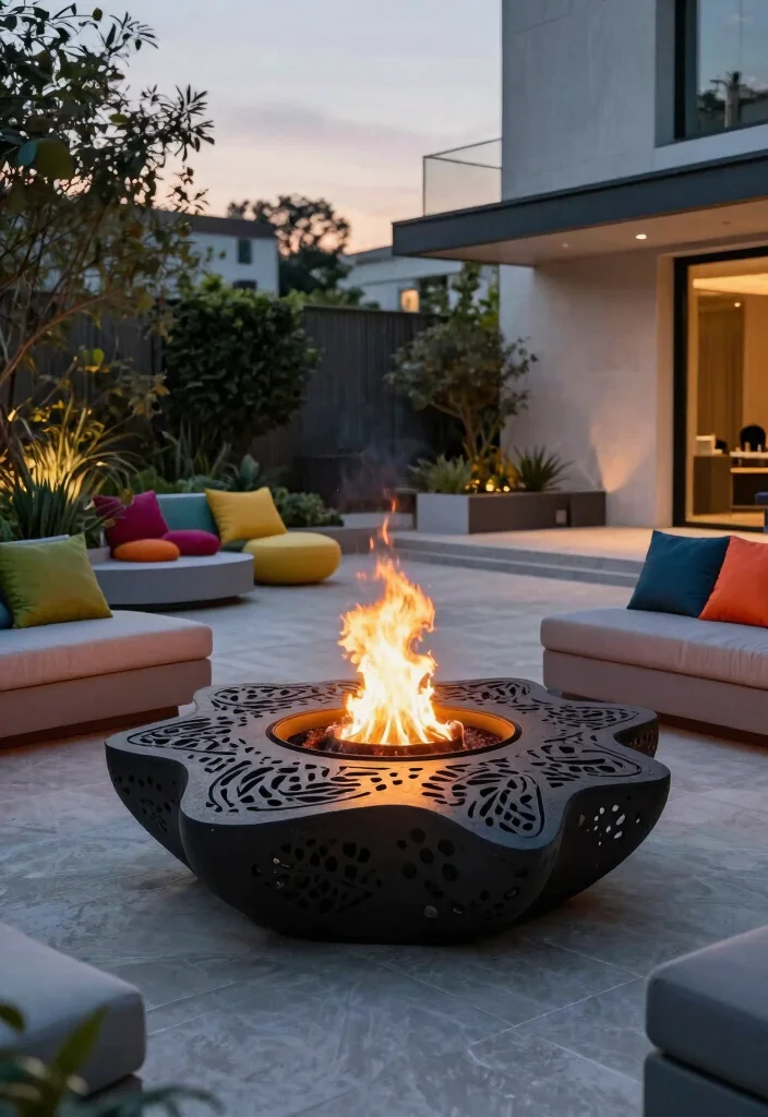 9 Modern Concrete Table Top Fire Pit Designs (Industrial) 9 9 Modern Concrete Table Top Fire Pit Designs Industrial 9. Artistic Sculptural Fire Pit 0